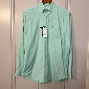 NWT Southern Tide Intercoastal Off Shore Green Performance Stretch Shirt Size‎ S